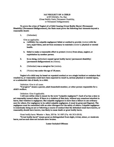Read the full Florida standard jury instructions here. - Bryce A. Fetter